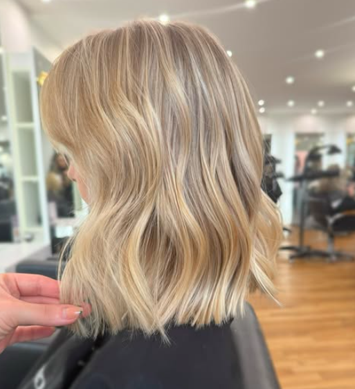 Blonde long bob Manchester